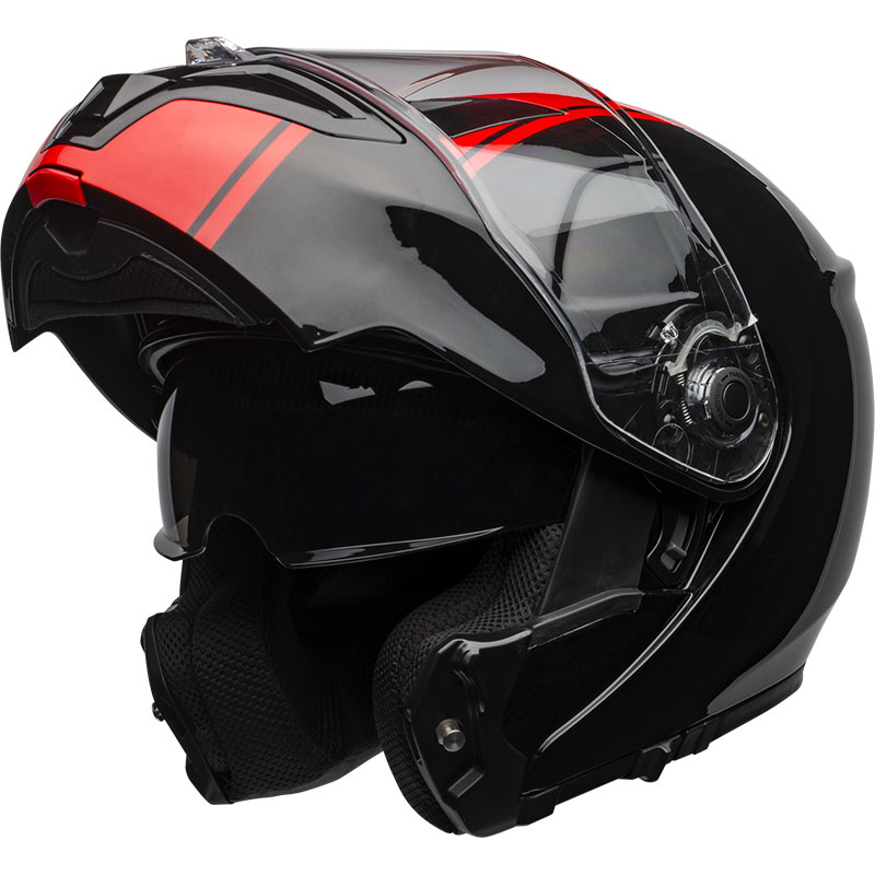 Bell SRT Modular Ribbon Helm schwarz rot