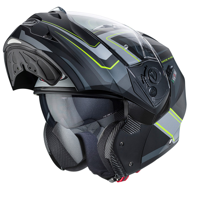 Casco Modulare Caberg Duke 2 Tour nero giallo fluo