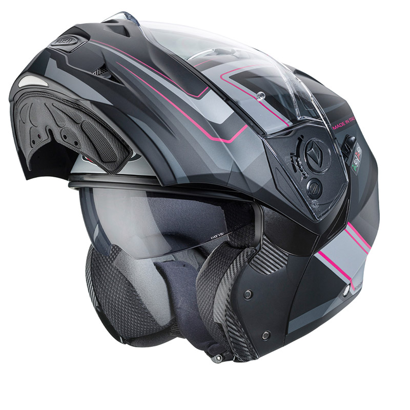 Casco Modulare Caberg Duke 2 Tour rosa argento