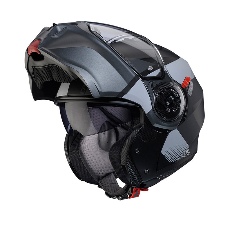 Casco modular Caberg Duke Evo Indy negro opaco