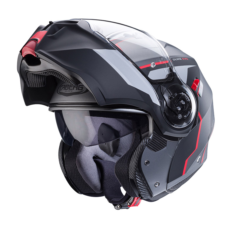 Casco Modulare Caberg Duke Evo Move nero rosso