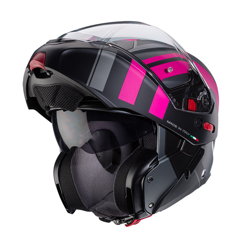 Casco Caberg Horus X Road negro fucsia