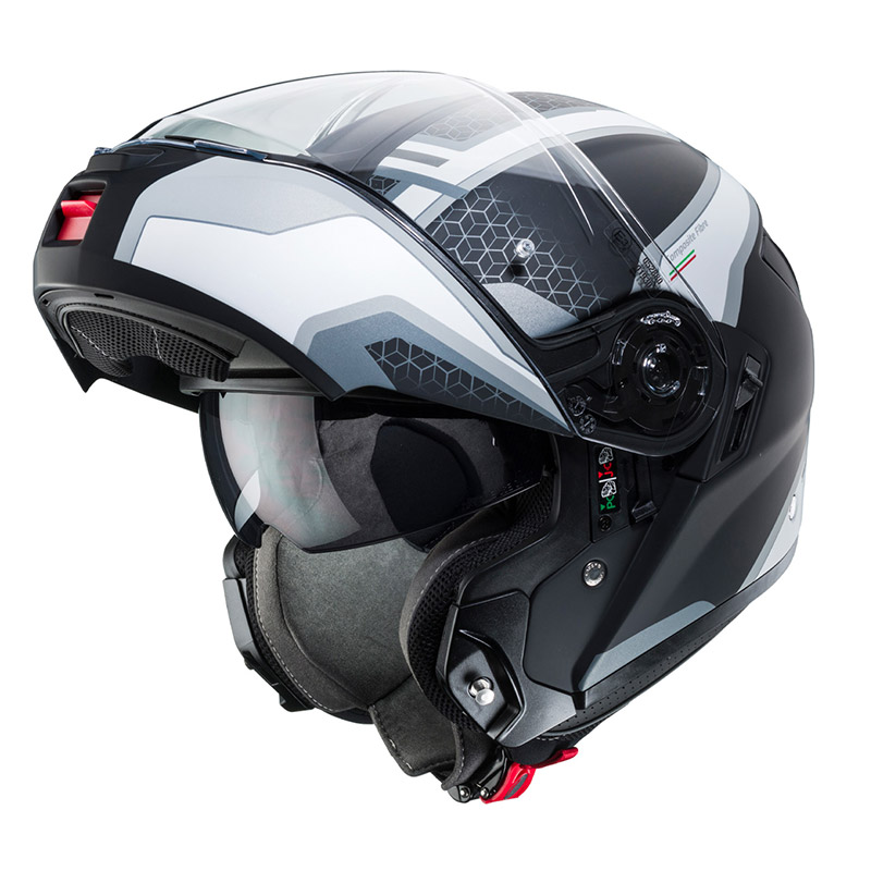 Casco Modulare Caberg Levo Sonar Antracite Argento | MotoStorm