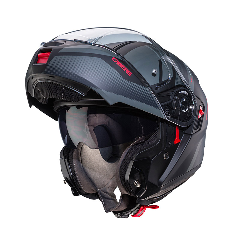 Casco Modulare Caberg Levo X Manta nero rosso