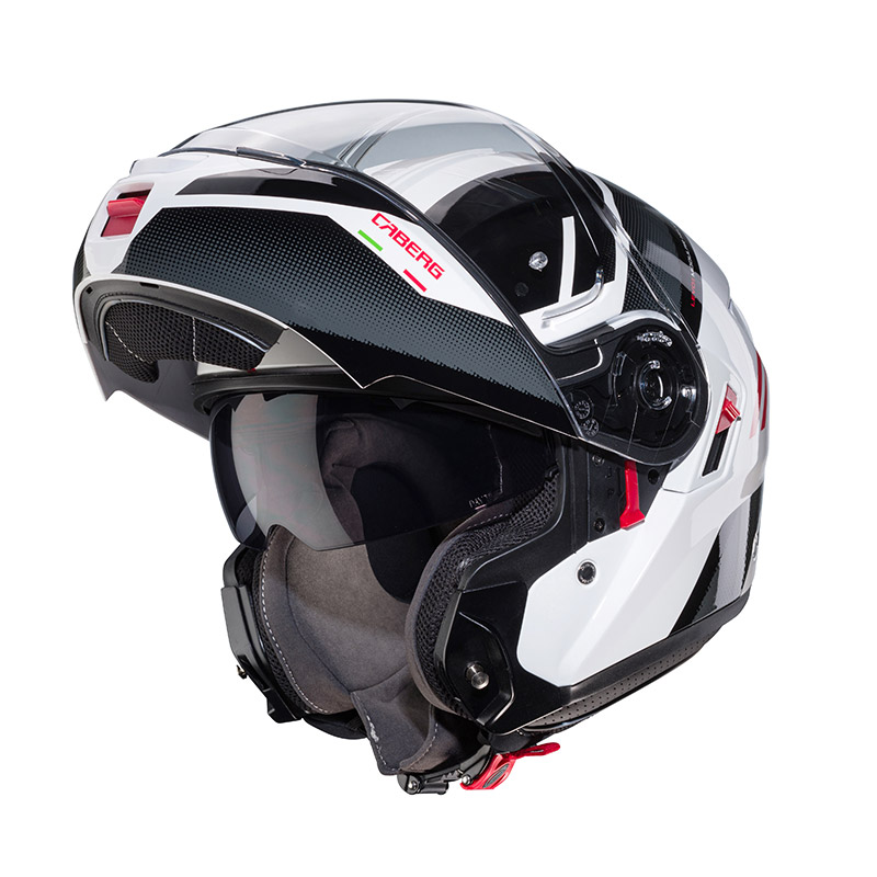 Casco Modulare Caberg Levo X Manta bianco rosso