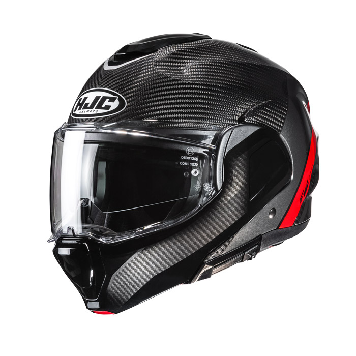 Casco HJC F100 Carbon Stan rosso