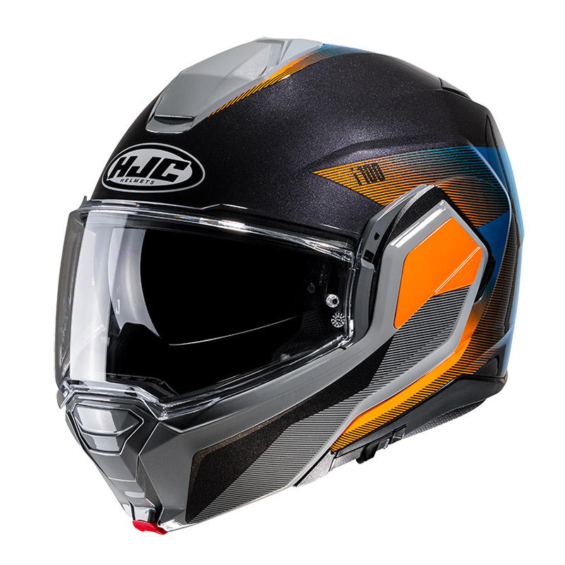 Casco Modulare HJC i100 Beston arancio blu