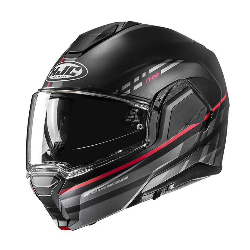 HJC i100 Sysma モジュラー ヘルメット レッド マット