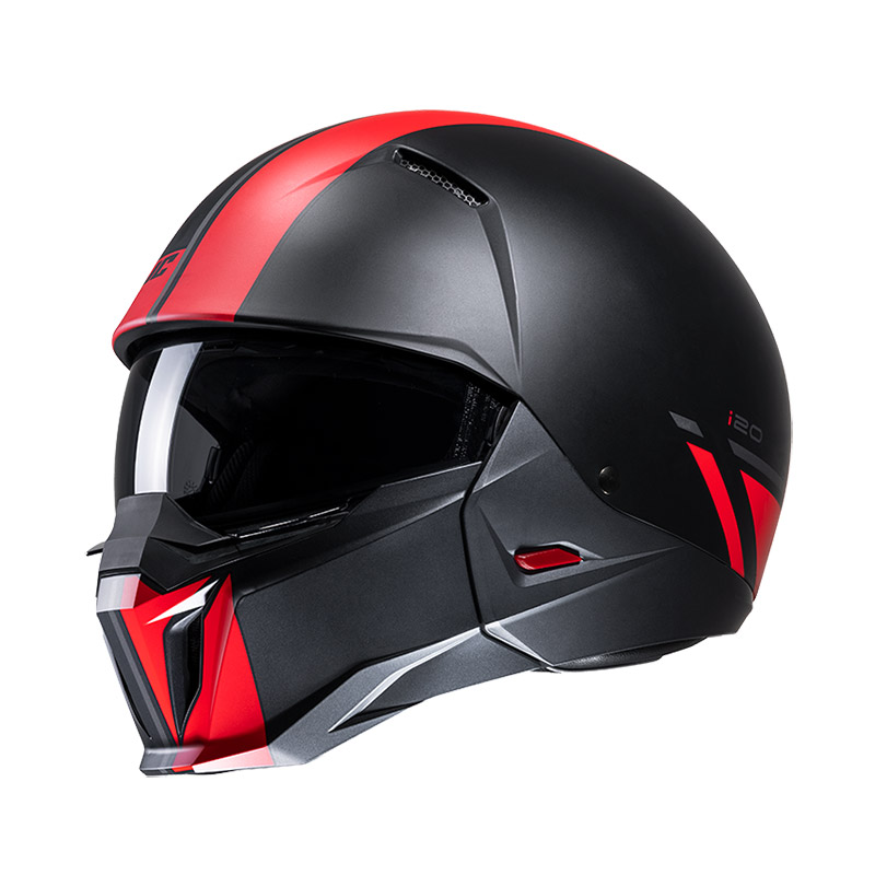 Red modular motorcycle 2024 helmet