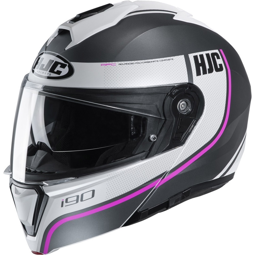Hjc I90 Davan Modular Helmet Grey Pink