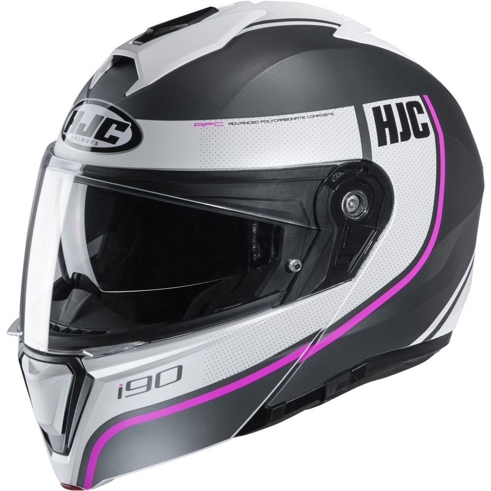 Casco Modulare Hjc I90 Davan grigio rosa