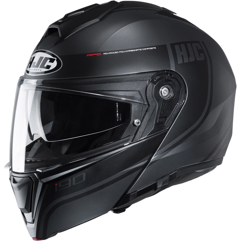 Hjc I90 Davan Modular Helmet Black HJC-153475-MC5SF Modular Helmets |  MotoStorm