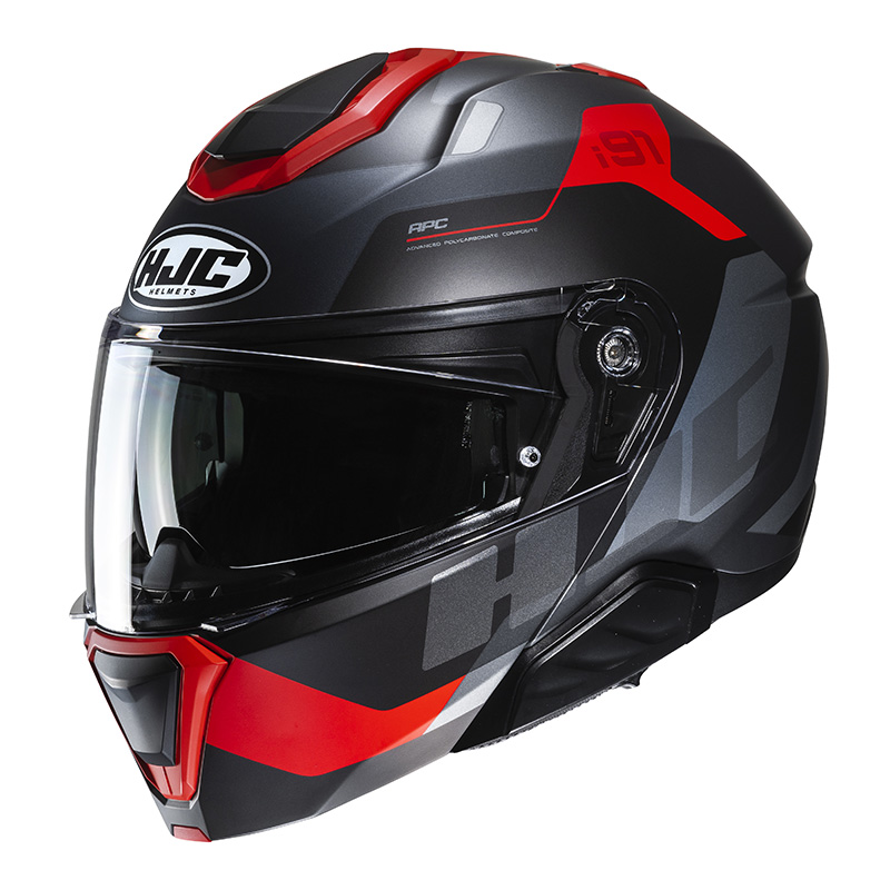 Casco Modulare Hjc i91 Carst rosso