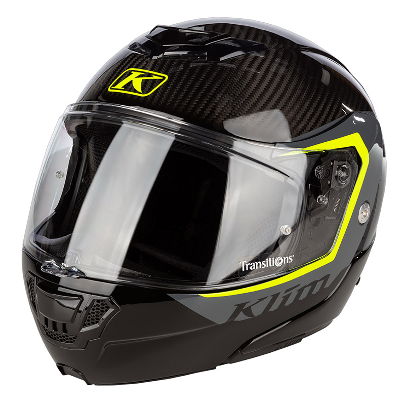 Klim TK1200 Stark Asphalt Hi-Vis Modular Helm