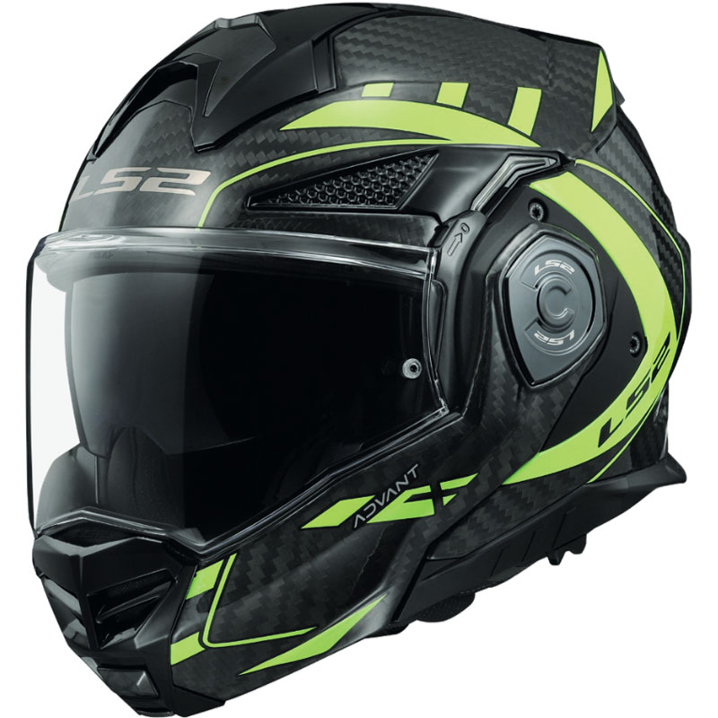 Casco LS2 FF901 Advant X Carbon Future giallo