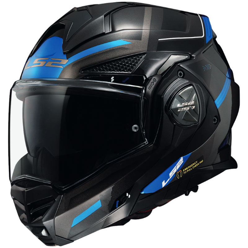 Casco LS2 FF901 Advant X Spectrum titanio blu