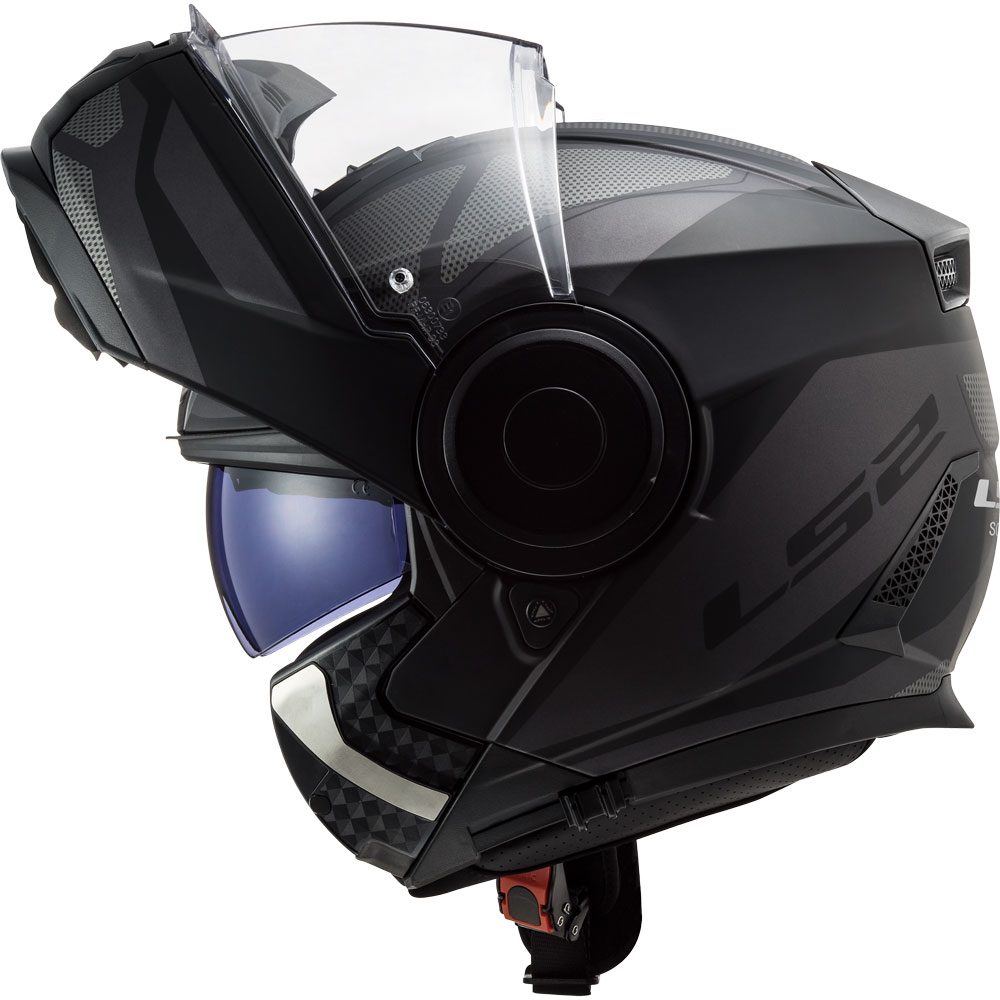 LS2 509022208XS Casco Moto Modulare FF902 Scope Arch Gloss Unisex Bianco Lucido//Titanio XS