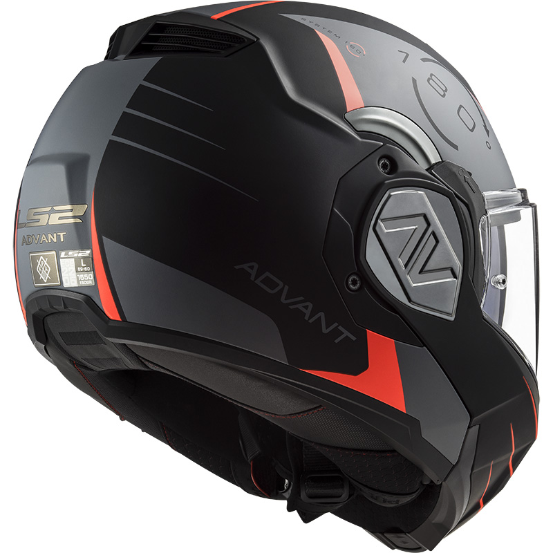 Casco modular LS2 FF906 Advant Iron Blanco Negro Jeans