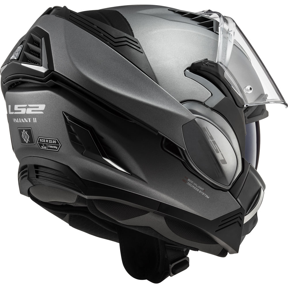 Motorcycle helmets LS2 FF900 VALIANT II SOLID MATT TITANIUM Titanium XS 