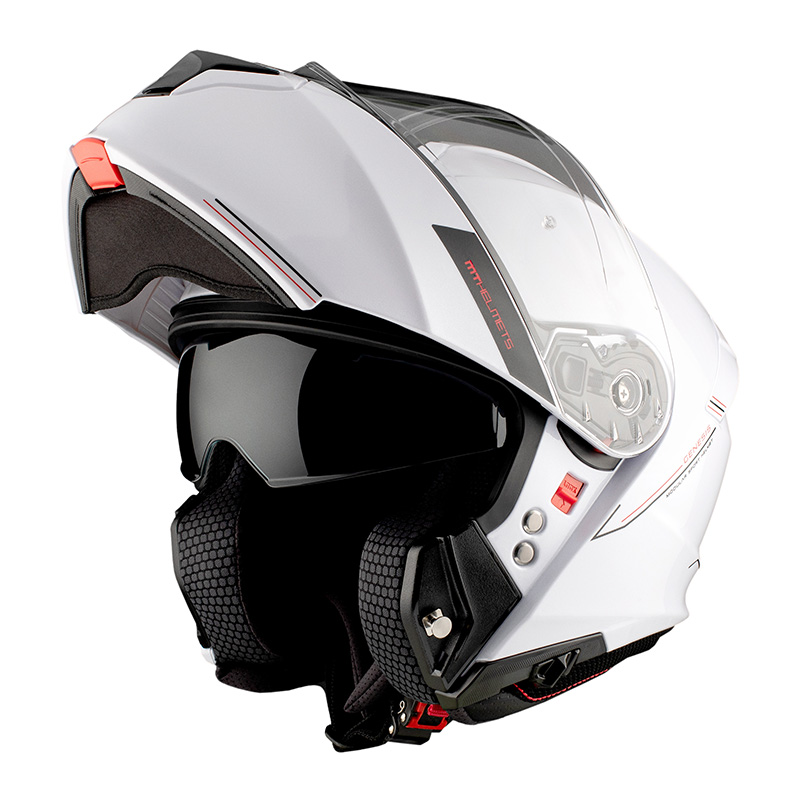 Casco Modulare Mt Helmets Genesis SV A0 bianco