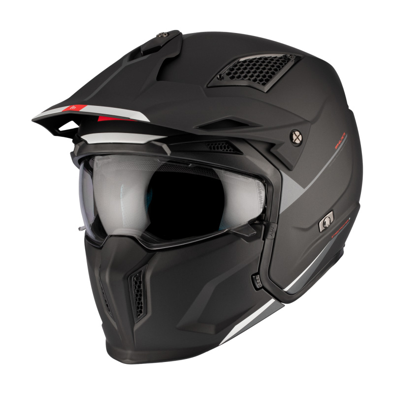 Mt Helmets Streetfighter Sv S Solid A1 Matt Black MT-132700001 Modular  Helmets