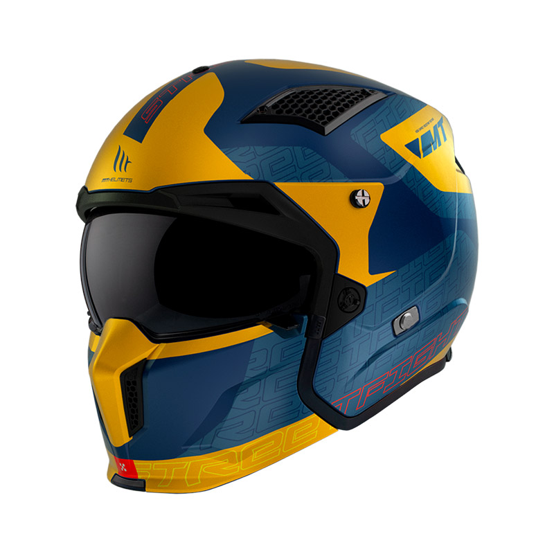 MT Helmets Streetfighter SV S Totem C3 giallo opaco