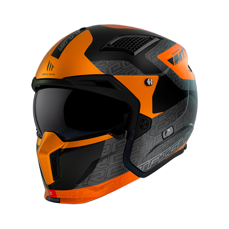 MT Helmets Streetfighter SV S Totem B4 arancio opaco