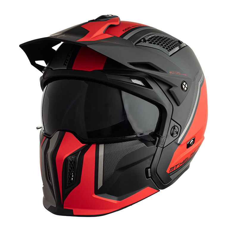 MT Helmets Streetfighter SV Twin C5 rosso opaco