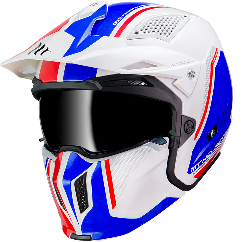 MT Helmets Streetfighter SV Twin B7 bianco pearl