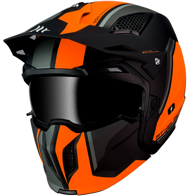 MT Helmets Streetfighter SV Twin C4 arancio fluo