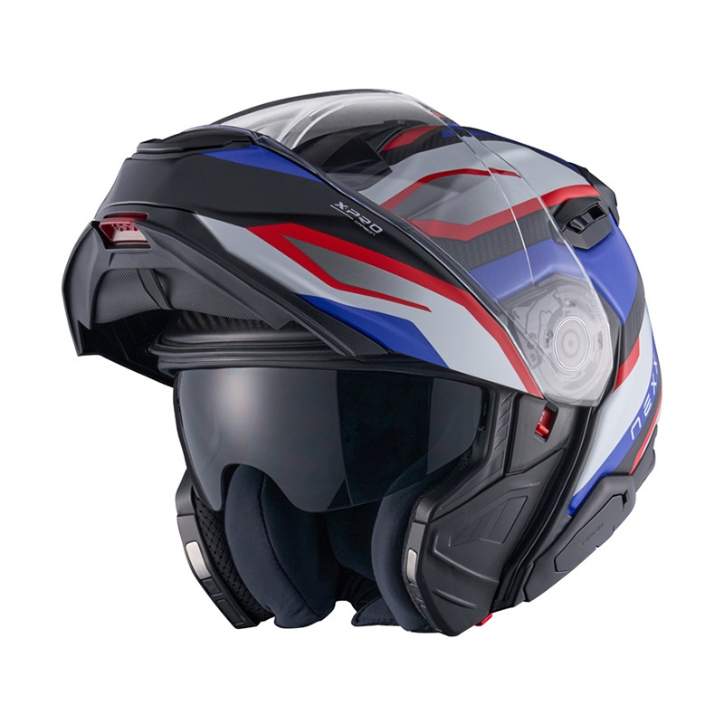 Nexx X.Lifetour Pro Mile Helm blau rot matt