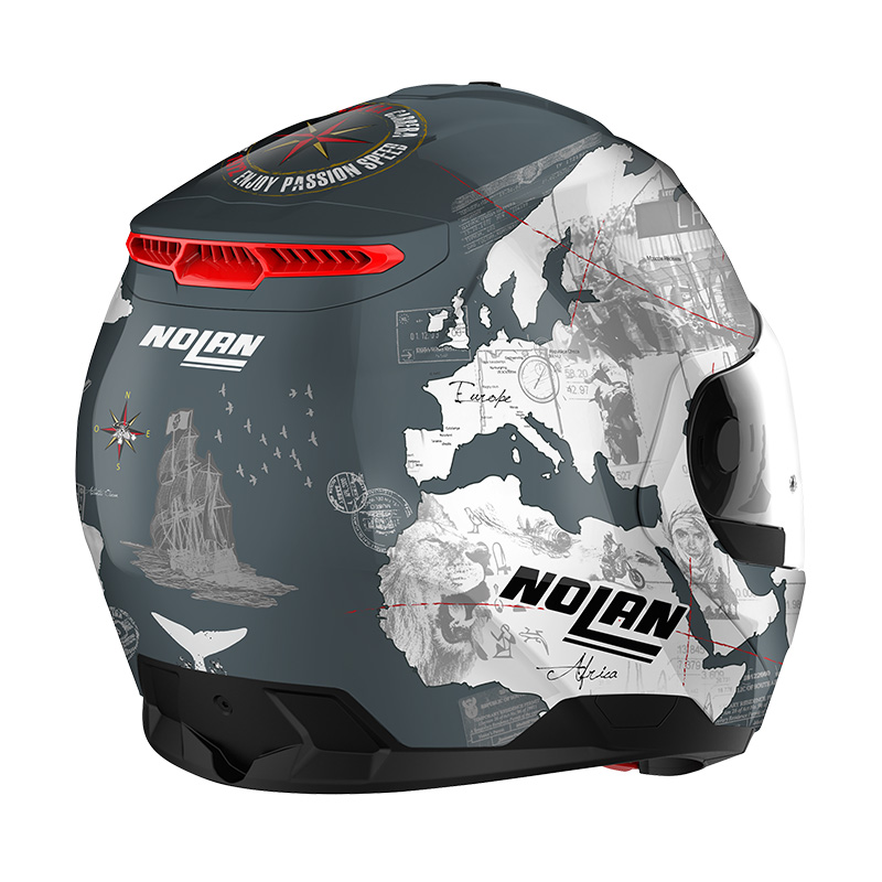 Nolan N100.6 Legend Checa Helmet Grey N16000747030 Modular