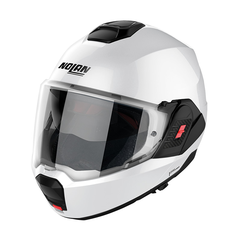 Casco Nolan N120.1 Special N-Com pure bianco