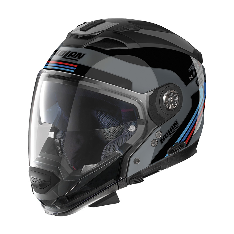 Casco Nolan N70.2 Gt 06 Jetpack N-Com nero blu