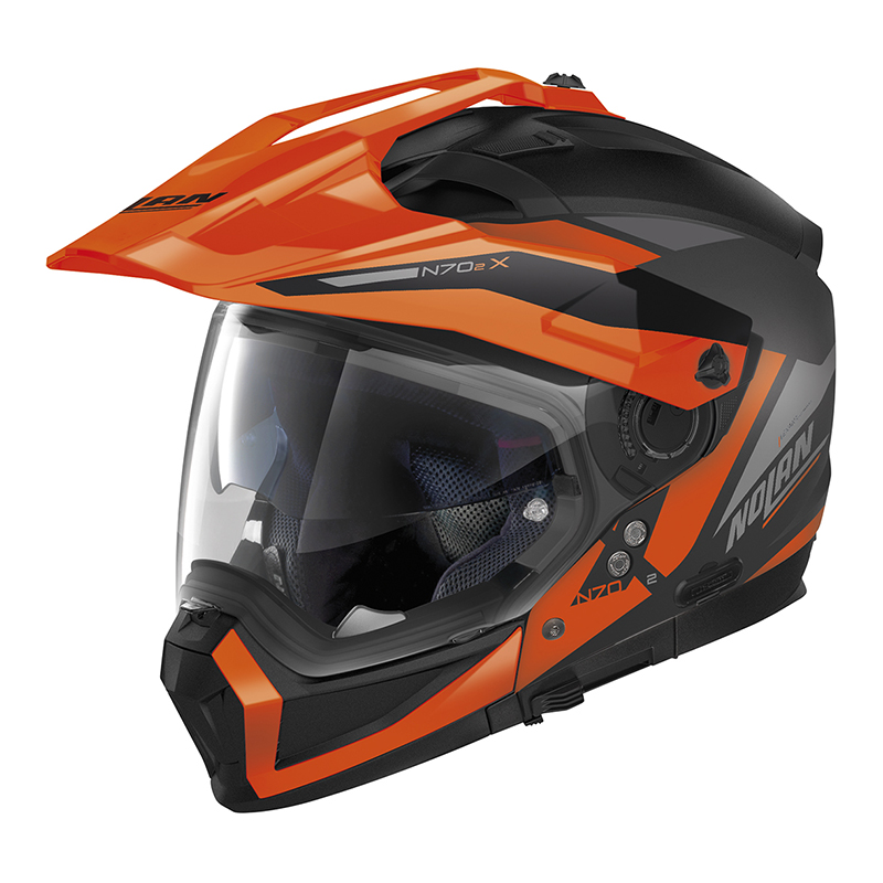 Casco Nolan N70.2X 06 Stunner N-Com arancio