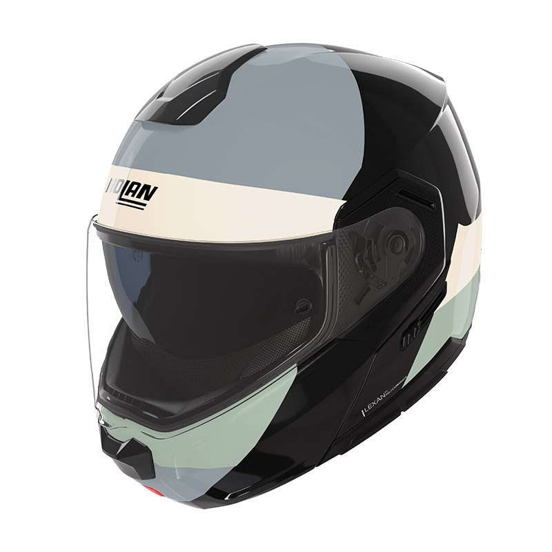Nolan N90.3 06 Blocco Helmet Black Avorio