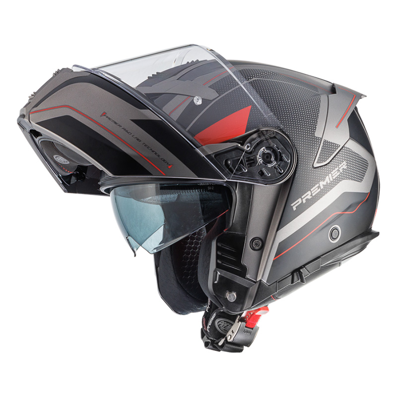 Casco Modular Premier Legacy GT AS 17 Bm rojo