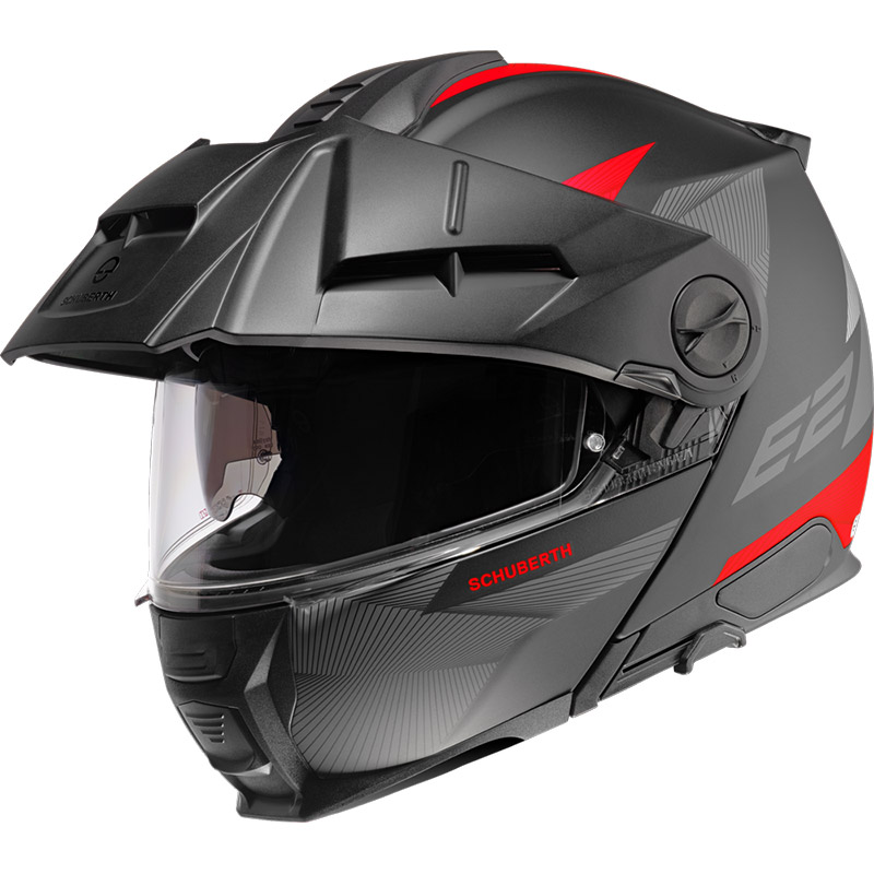 Casco Modulare Schuberth E2 Defender rosso