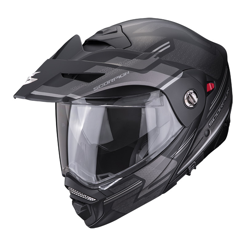 Scorpion Adx-2 Carrera Modular Helmet Black Silver