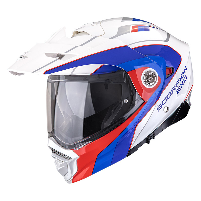 Scorpion Adx-2 Kamps Modular Helmet Red Blue