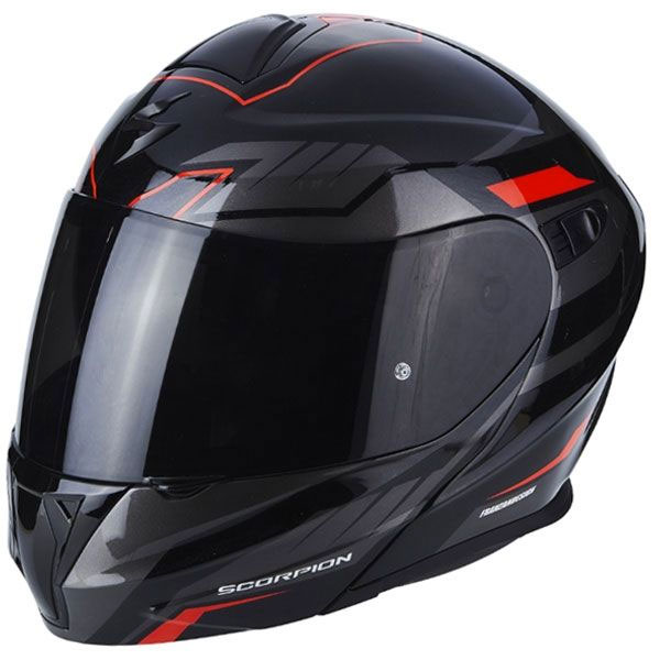 Scorpion Exo 920 Shuttle Black Red 92 244 24 Modular Helmets