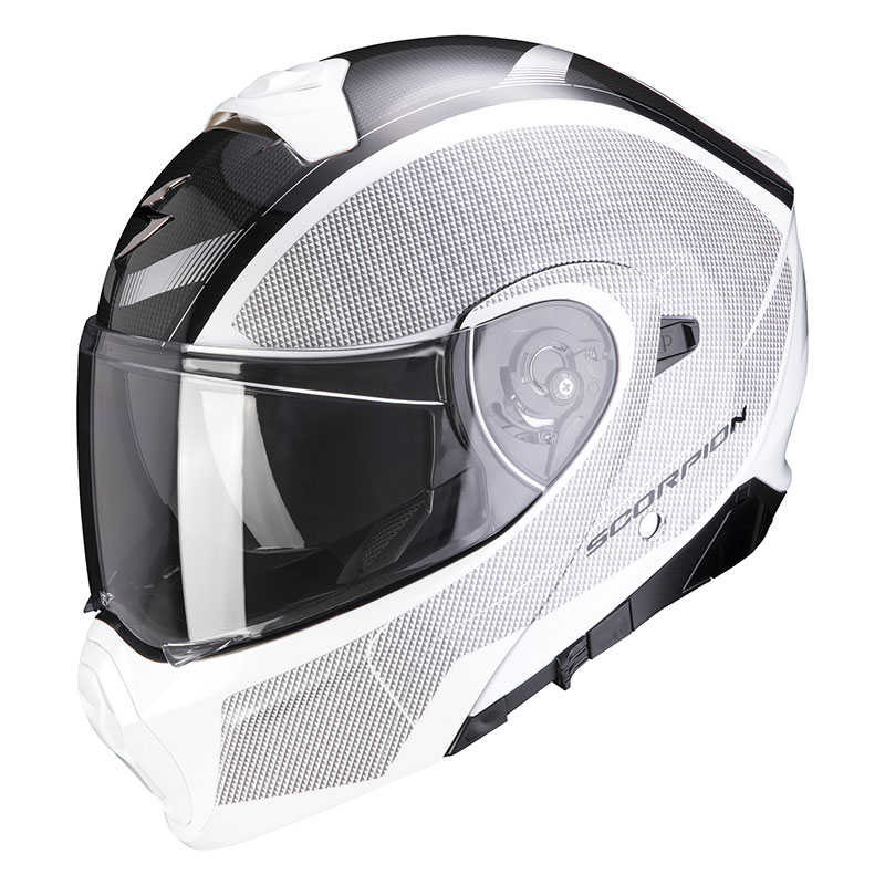 Casco Modulare Scorpion Exo 930 Cielo bianco nero