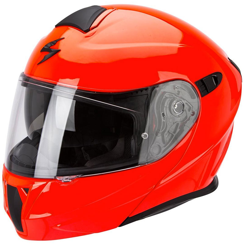 Scorpion Exo 920 Solid Fluo Red 92 100 64 Modular Helmets Motostorm