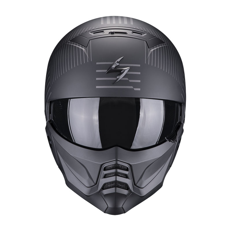 Scorpion Exo Combat 2 Miles Black Matt Silver 182 419 159 Modular