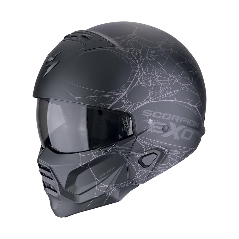 Scorpion Exo Combat 2 Spiderweb Helmet Black Matt