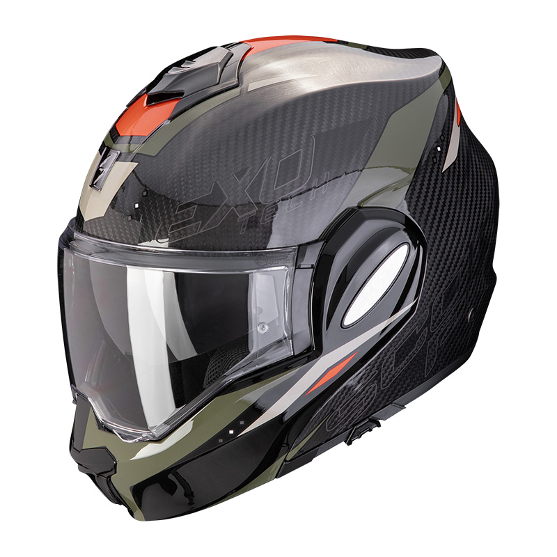 Casco Scorpion EXO Tech Evo Carbon Rover verde