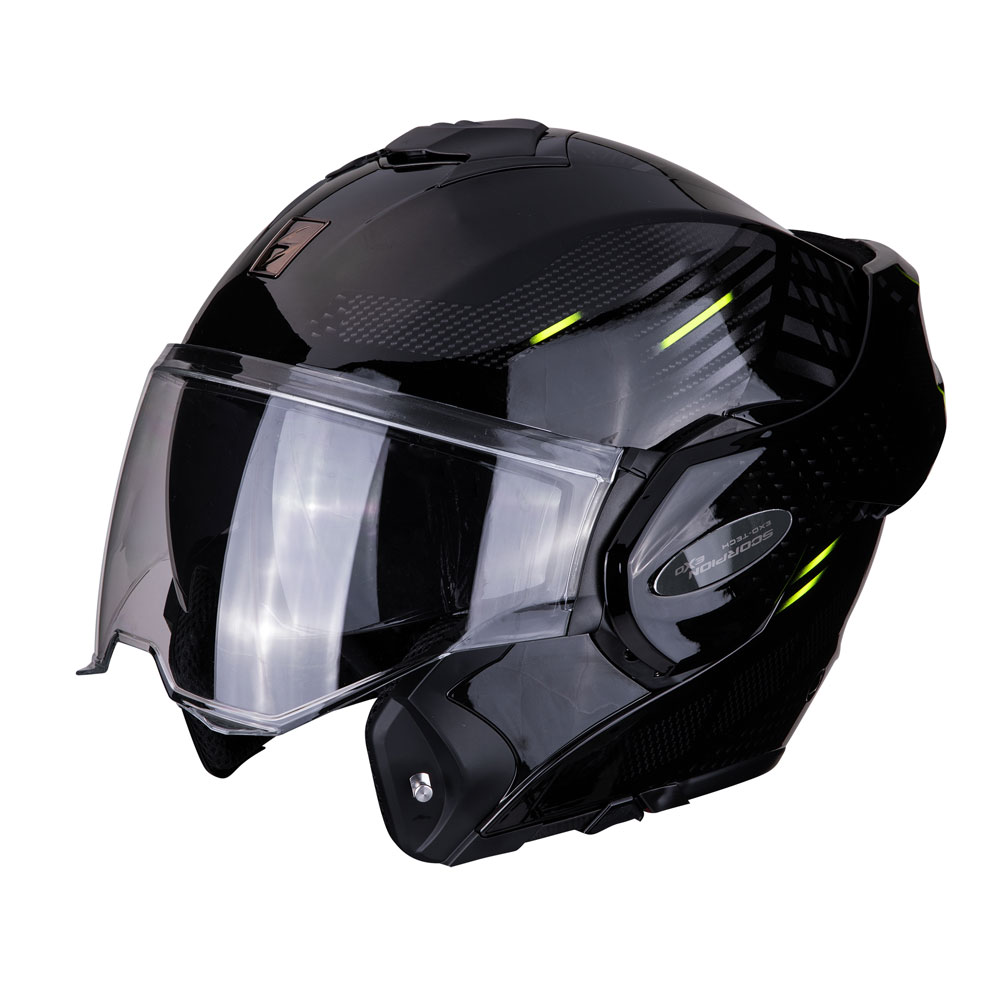 Casco Modulare Scorpion Exo Tech Pulse Nero | MotoStorm