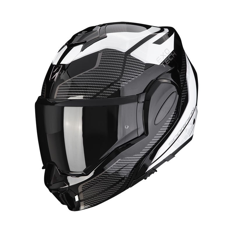 Casco Scorpion EXO Tech Evo Animo nero bianco