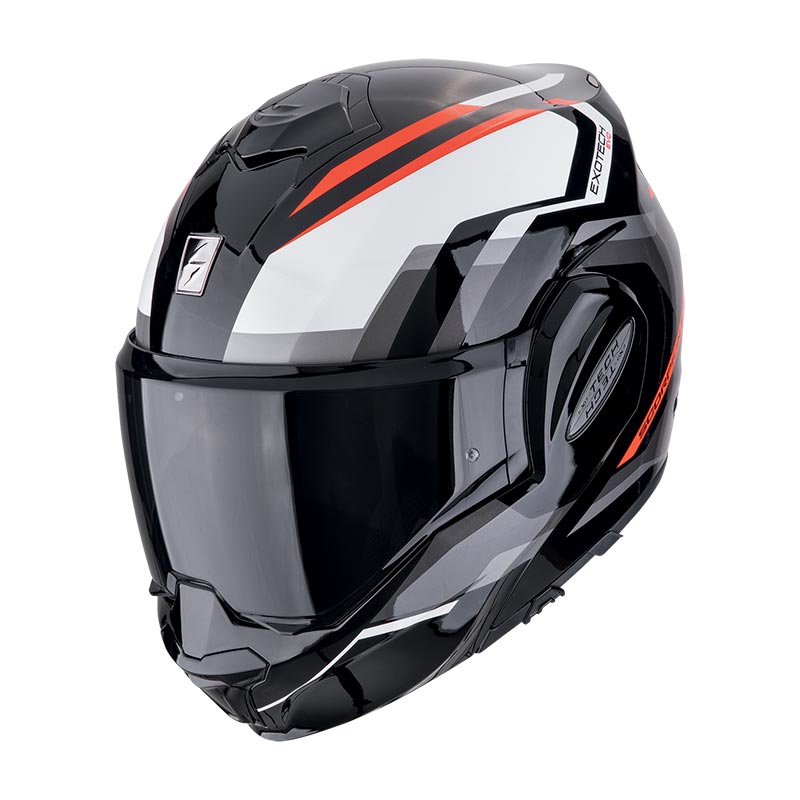 Casco Scorpion EXO Tech Evo Furio nero rosso