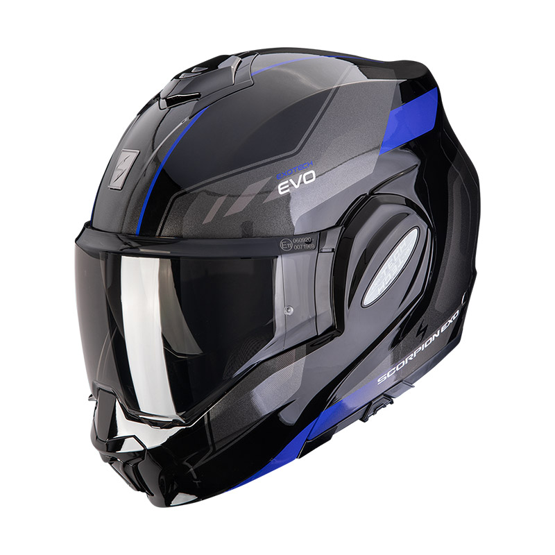 Casco Scorpion EXO Tech Evo Socius blu